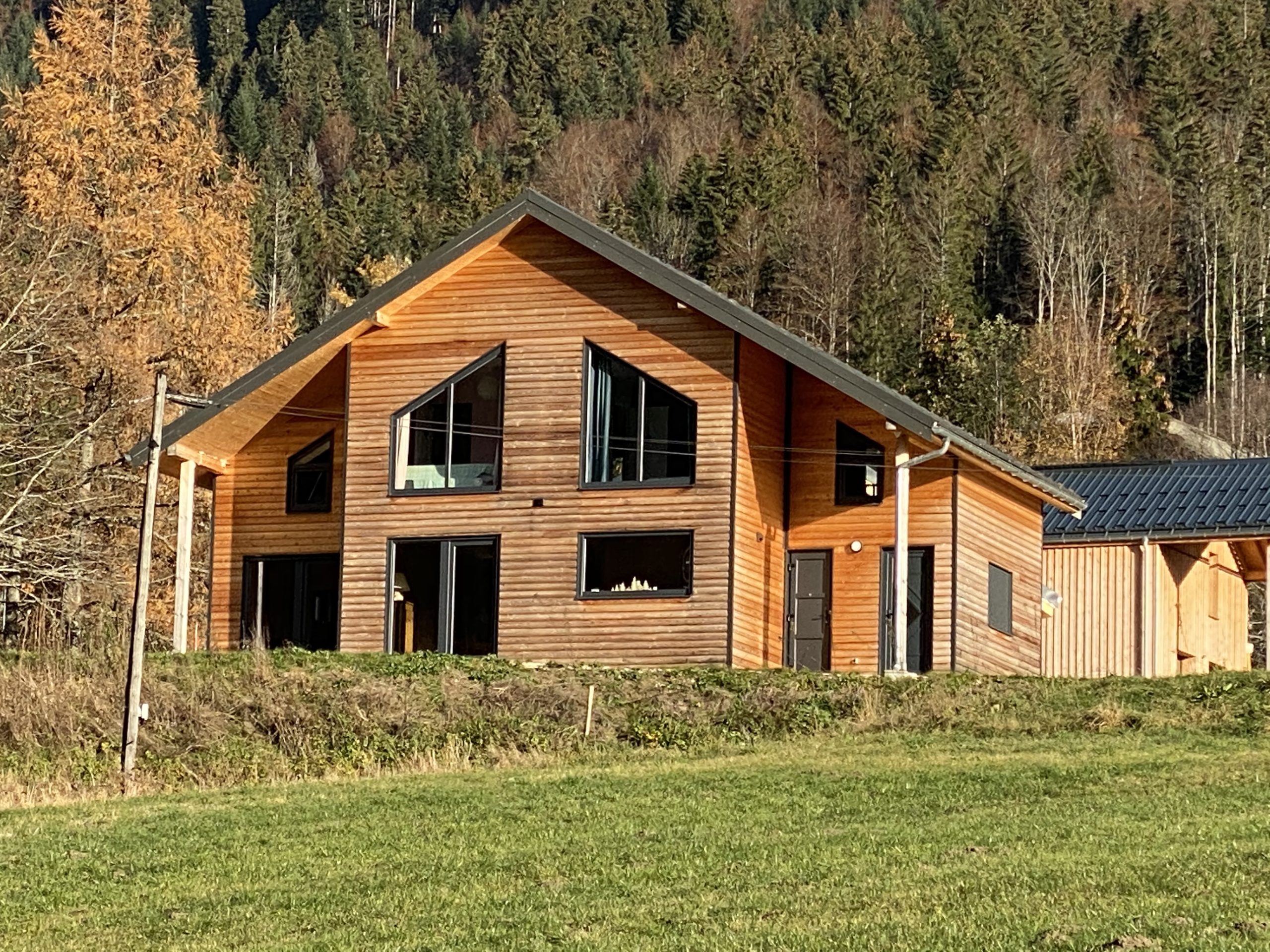 Maison en ossature bois terminée